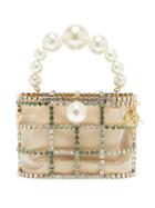 Matchesfashion.com Rosantica - Holli Crystal-embellished Cage Clutch Bag - Womens - Crystal Multi