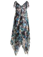 Diane Von Furstenberg Floral-print Silk-chiffon Cover-up