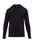 Matchesfashion.com Iris Von Arnim - Pearson Ribbed Cashmere Hooded Sweater - Mens - Navy