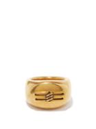 Balenciaga - License Bb-logo Ring - Womens - Gold