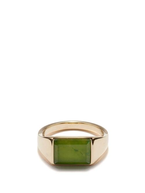Miansai - Lennox Jasper & Gold-vermeil Ring - Mens - Gold