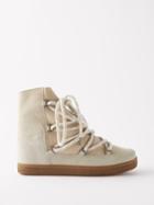 Isabel Marant - Nowles Suede Snow Boots - Womens - Beige