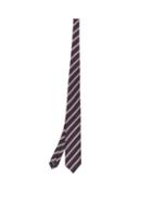 Matchesfashion.com Ermenegildo Zegna - Striped Jaquard Silk Tie - Mens - Navy Multi