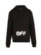 Off-white Kidmograph-print Cotton-jersey Hooded Sweatshirt