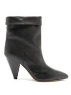 Matchesfashion.com Isabel Marant - Luido Leather Ankle Boots - Womens - Black