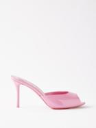 Christian Louboutin - Me Dolly 85 Patent-leather Mules - Womens - Pink
