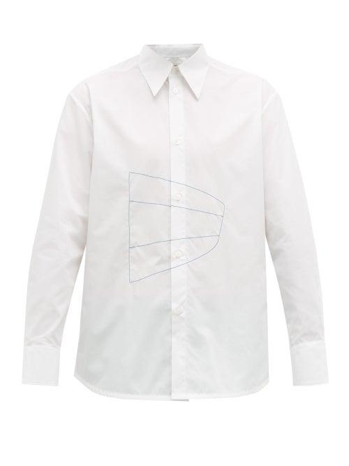 Matchesfashion.com Namacheko - Bew Embroidered Cotton Poplin Shirt - Mens - White