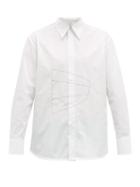 Matchesfashion.com Namacheko - Bew Embroidered Cotton Poplin Shirt - Mens - White
