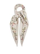 Matchesfashion.com Burberry - Floral-print Silk-twill Scarf - Womens - White Multi