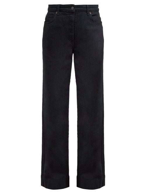 Matchesfashion.com The Row - Anat High Rise Wide Leg Jeans - Womens - Black