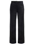 Matchesfashion.com The Row - Anat High Rise Wide Leg Jeans - Womens - Black