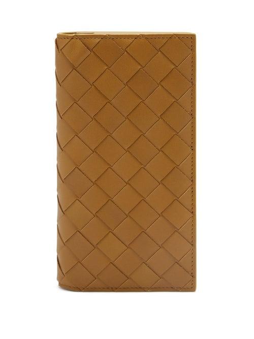 Bottega Veneta - Intrecciato Leather Continental Wallet - Mens - Brown