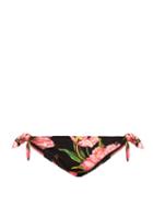 Dolce & Gabbana Tulip-print Tie-side Bikini Briefs