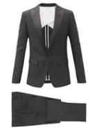 Matchesfashion.com Dsquared2 - London Wool-blend Tuxedo Suit - Mens - Black