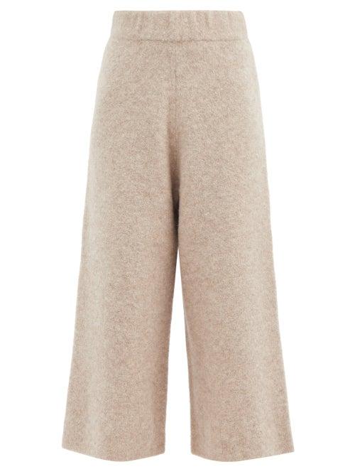 Matchesfashion.com Lauren Manoogian - Double Face Wide-leg Trousers - Womens - Light Beige