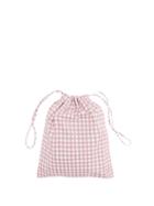 Matchesfashion.com Prada - Gingham Drawstring Wash Bag - Womens - Light Pink