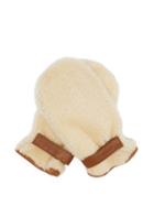 Jacquemus - Leather-trimmed Shearling Mittens - Mens - Brown