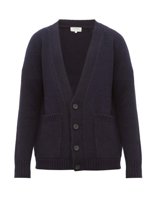 Matchesfashion.com Studio Nicholson - Sen Wool Cardigan - Mens - Navy