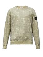 Matchesfashion.com Stone Island - Ghillie Camo Cotton-blend Jersey Sweatshirt - Mens - Yellow