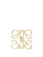 Loewe - Anagram Brooch - Womens - Gold