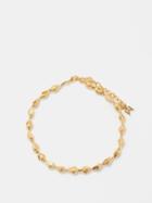 Amina Muaddi - Johana Shell-chain Anklet - Womens - Gold Multi