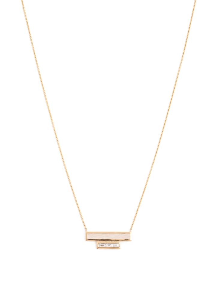 Azlee White Light Diamond, Enamel & Yellow-gold Necklace
