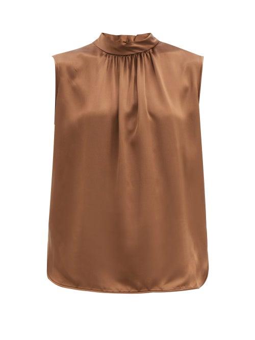Matchesfashion.com Max Mara - Dorina Top - Womens - Brown