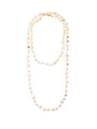 Matchesfashion.com Marni - Laser-engraved Faux-pearl Loose-thread Necklace - Womens - Pearl