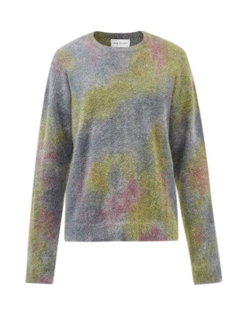 John Elliott - Tie-dye Mohair-blend Sweater - Mens - Green