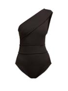 Matchesfashion.com Haight - Maria One Shoulder Swimsuit - Womens - Black