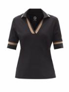 Matchesfashion.com Bogner - Fida Striped Cotton-blend Piqu Polo Shirt - Womens - Black Multi