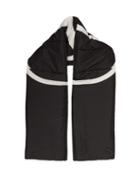 Matchesfashion.com Valentino - V Logo Print Quilted Shell Scarf - Womens - Black