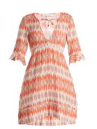 Matchesfashion.com Heidi Klein - Punta Del Este Cotton Voile Kaftan - Womens - Orange Print