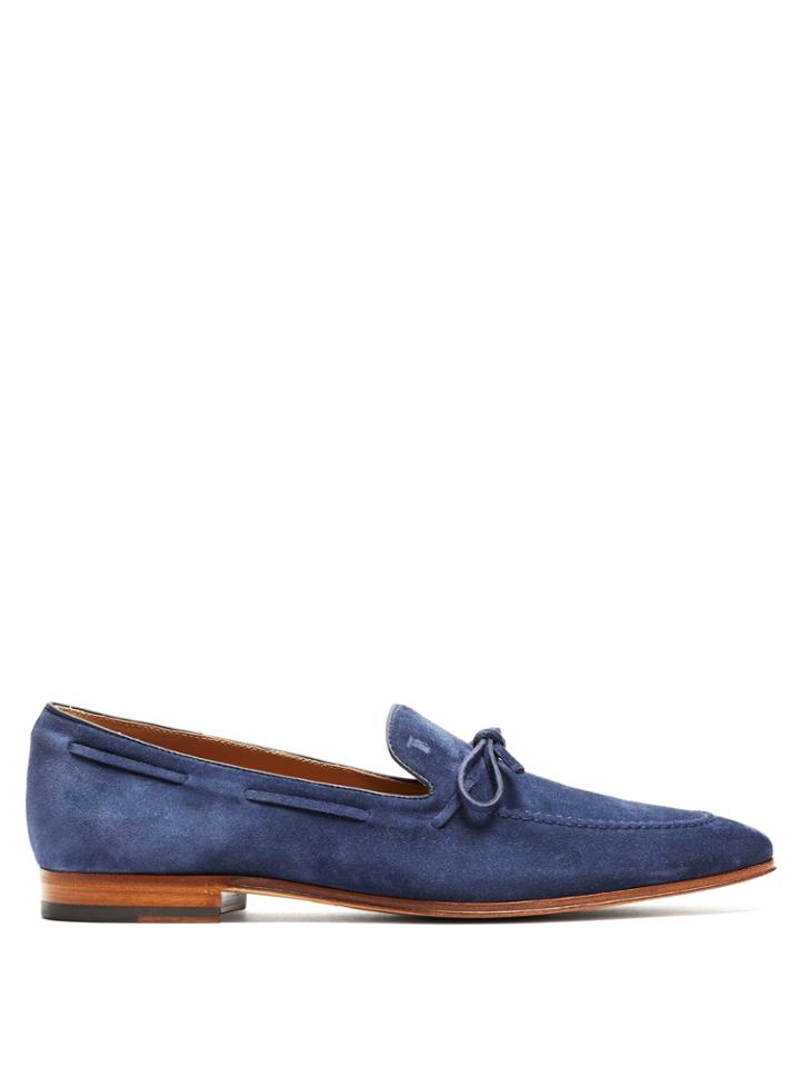 Tod's Round-toe Suede Loafers