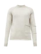 Matchesfashion.com Jacquemus - Patch-pocket Merino-wool Sweater - Mens - Beige