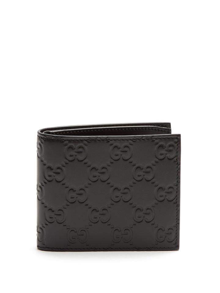 Gucci Logo-debossed Bi-fold Leather Wallet