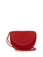 Diane Von Furstenberg Mini Bullseye Nubuck Messenger Cross-body Bag