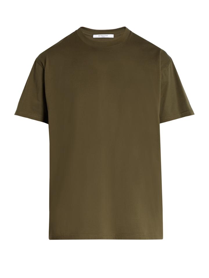 Givenchy Columbian-fit Logo-insert Cotton T-shirt