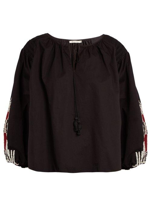Matchesfashion.com Mes Demoiselles - Lords Of Underground Cotton Top - Womens - Black