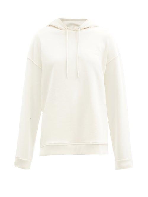 Matchesfashion.com Ganni - Software Recycled Cotton-blend Hooded Sweatshirt - Womens - Cream