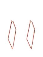 Matchesfashion.com Lynn Ban - Sapphire & Rose Gold Plated Geometric Earrings - Womens - Pink