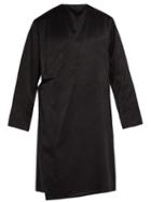 Sasquatchfabrix Oriental Asymmetric Satin Coat