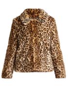 Matchesfashion.com Shrimps - Junior Leopard Print Faux Fur Jacket - Womens - Leopard