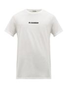 Matchesfashion.com Jil Sander - Logo Print Cotton T Shirt - Mens - White