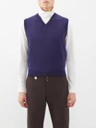 Maryam Nassir Zadeh - Apollo V-neck Sweater Vest - Mens - Navy