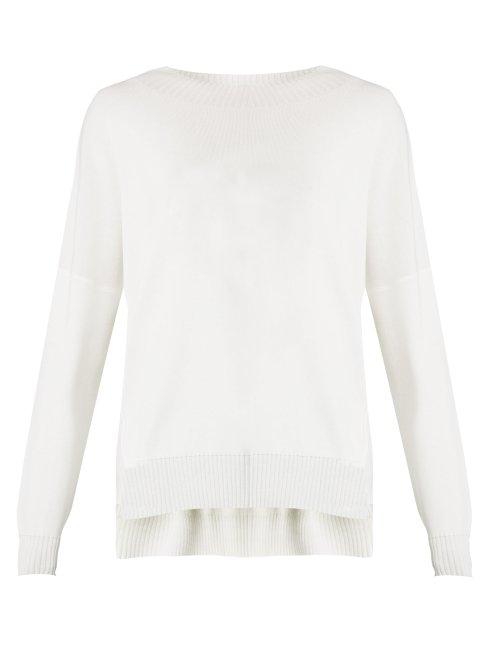Matchesfashion.com Weekend Max Mara - Boat Neck Sweater - Womens - White