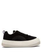 Matchesfashion.com Eytys - Rainbow Exaggerated Sole Suede Trainers - Mens - Black