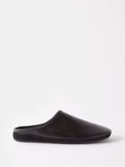 Paul Smith - Leather Backless Loafers - Mens - Black