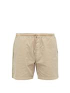 Matchesfashion.com Schnayderman's - Garment Dyed Cotton Twill Shorts - Mens - Beige