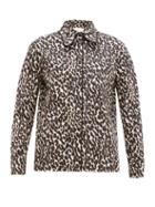 Matchesfashion.com La Doublej - Rodeo Leopard Print Cotton Poplin Shirt - Womens - Leopard
